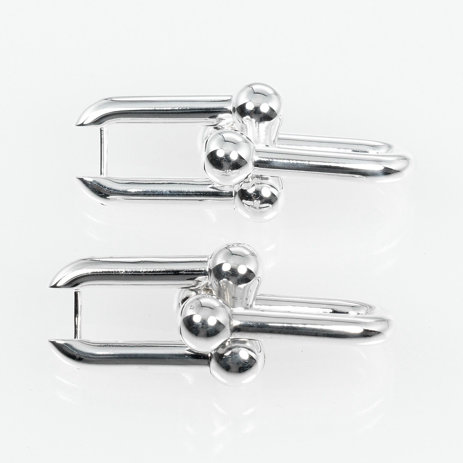 Tiffany & Co Silver 925 Hardware Large Link Earrings