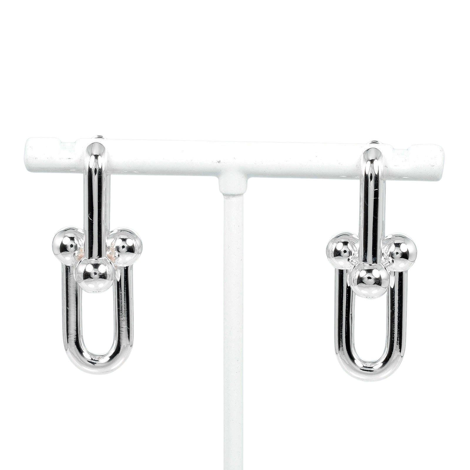 Tiffany & Co Silver 925 Hardware Large Link Earrings