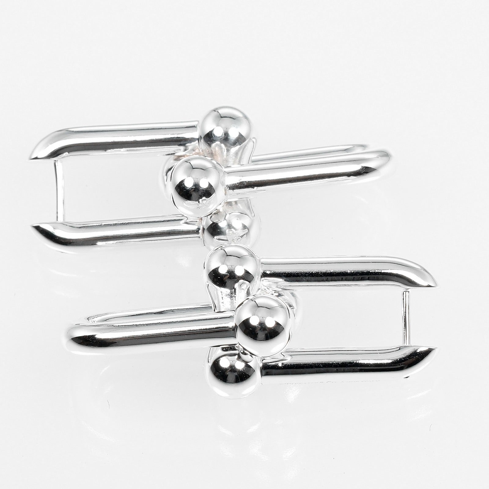 Tiffany & Co Silver 925 Hardware Large Link Earrings