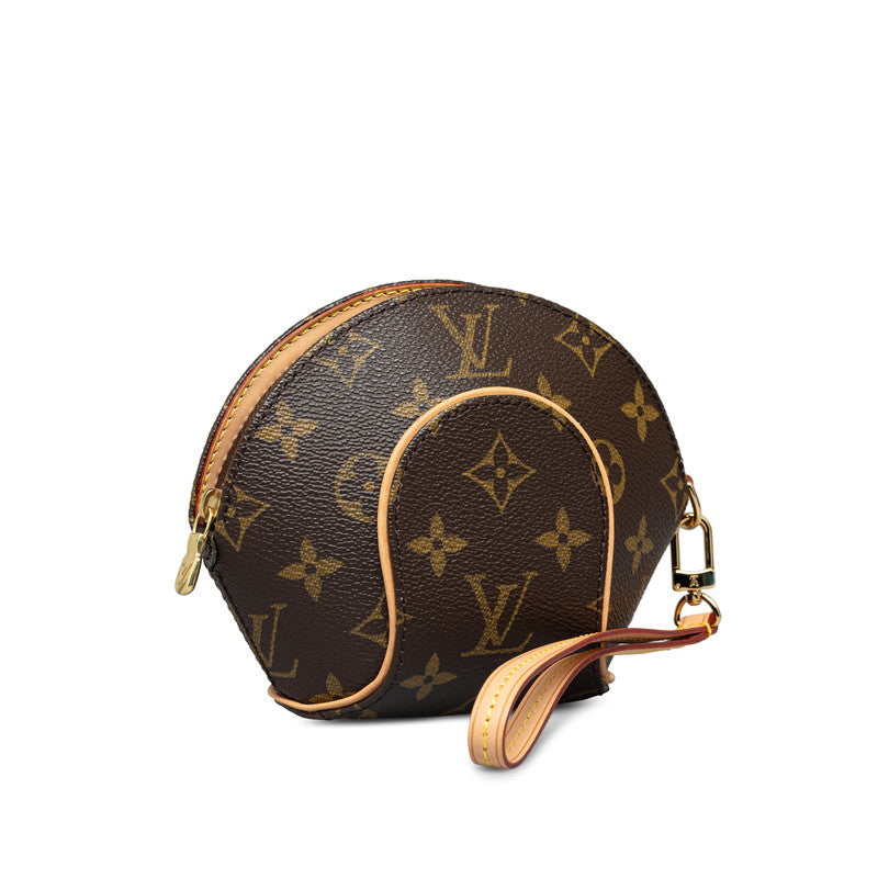 Louis Vuitton Monogram Mini Ellipse Wristlet Clutch Handbag Canvas M51129 in Excellent condition