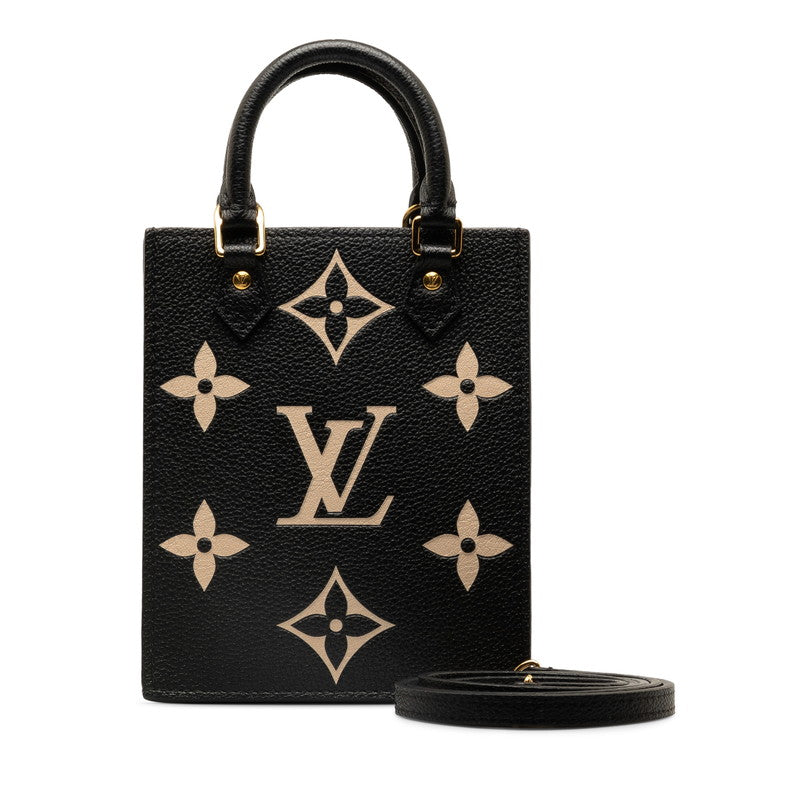 Louis Vuitton Monogram Empreinte Petit Sac Plat  Leather Handbag M81416 in Excellent condition