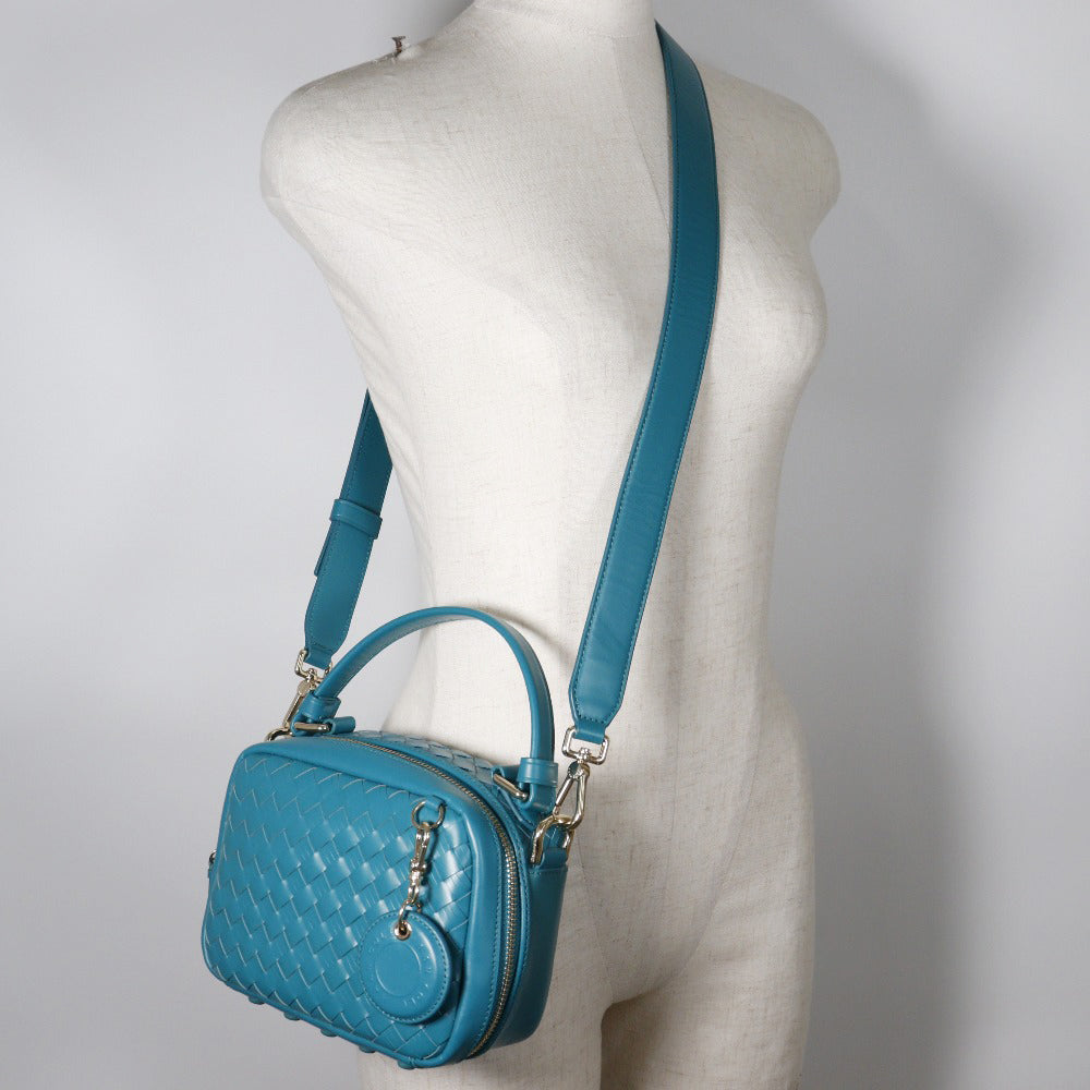 Cole Haan Woven Leather Shoulder Bag 2-Way