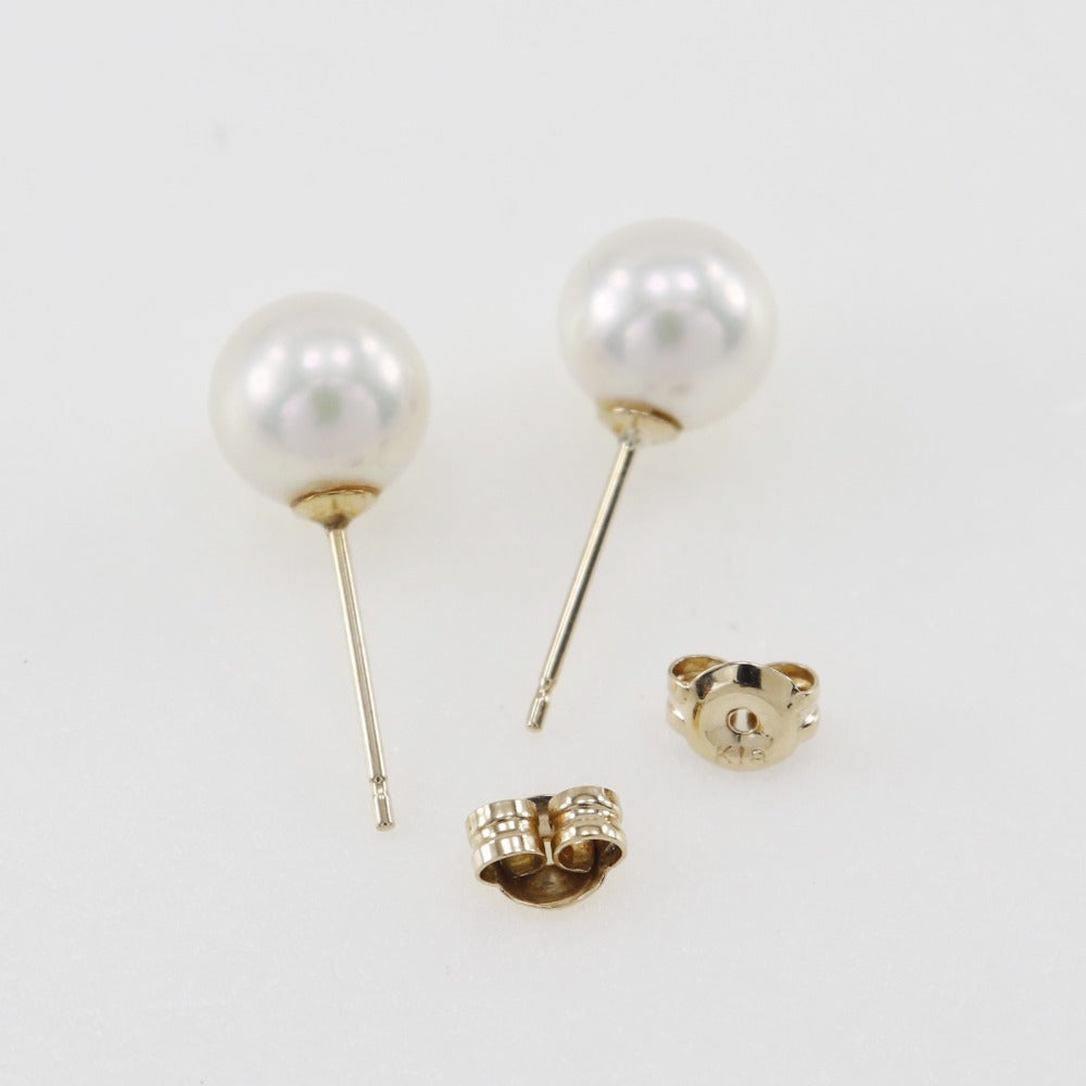 K18 Gold Pearl Earrings