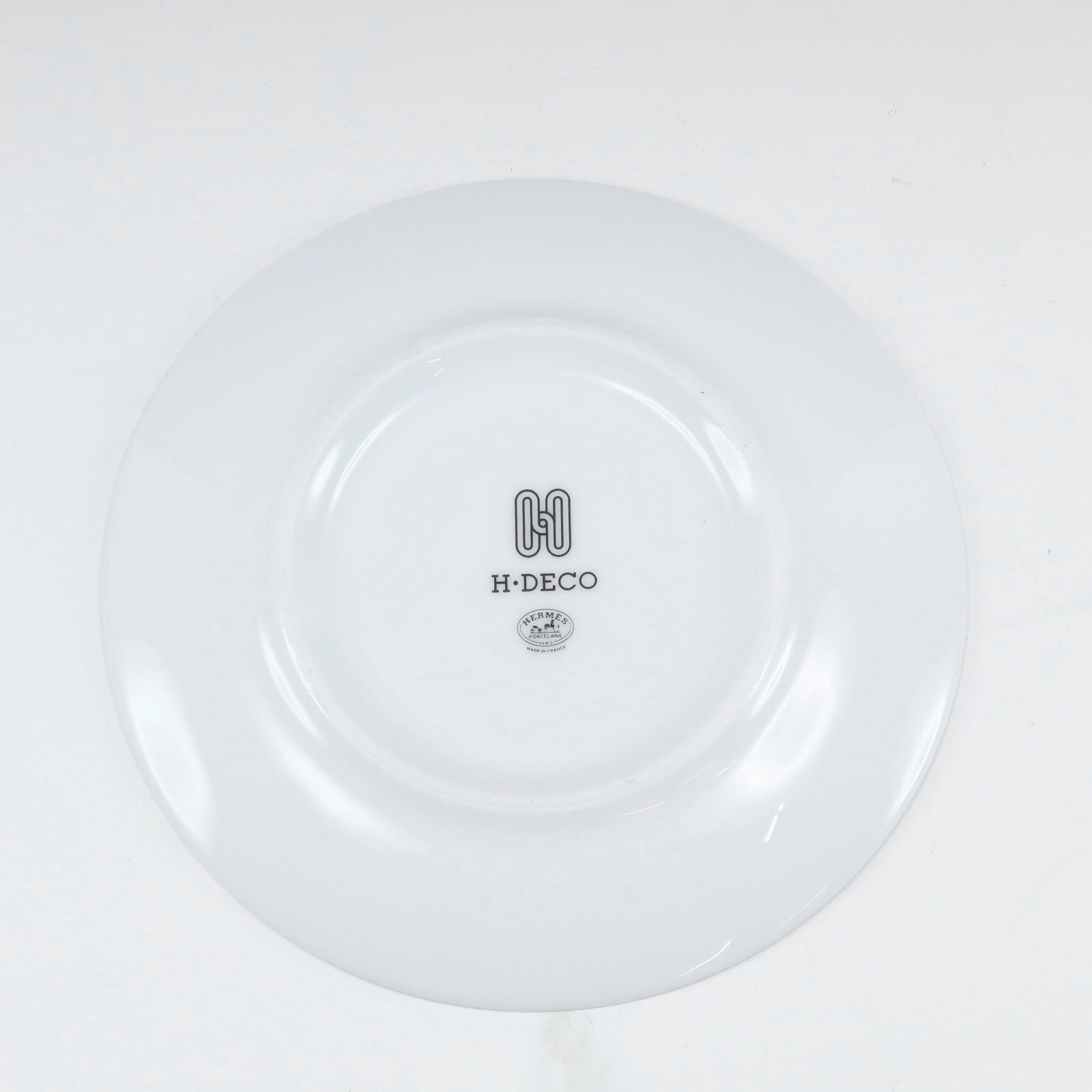 Hermes Porcelain Ash Deco 14cm Plates Set