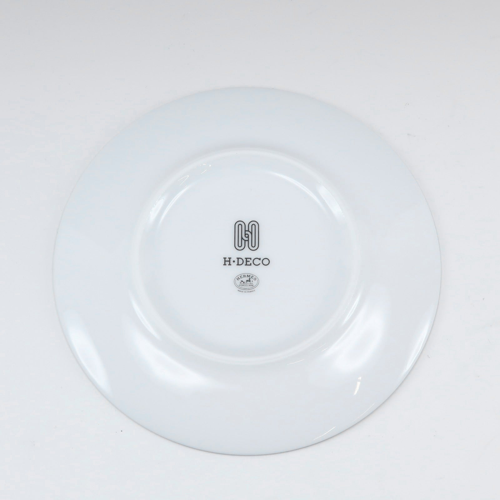 Hermes H Deco Porcelain Plates Set of 2