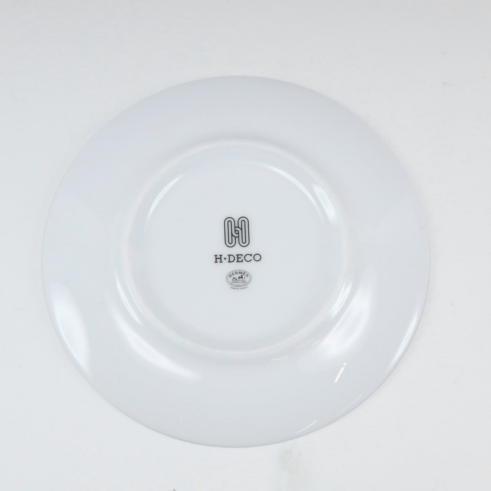 Hermes H Deco Porcelain Plates Set of 2