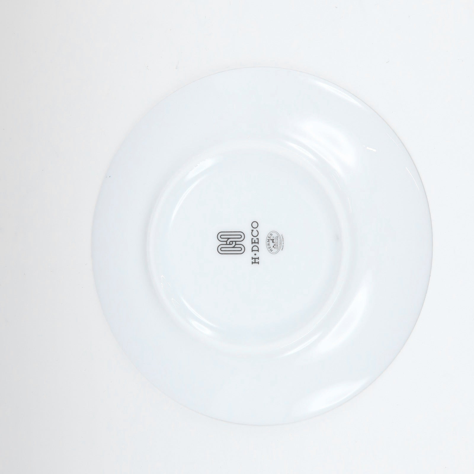 Hermes H Deco Porcelain Plates Set of 2