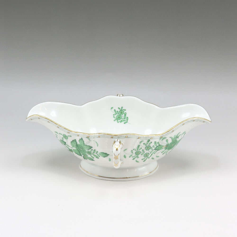 Herend India Flower Gravy Boat Porcelain