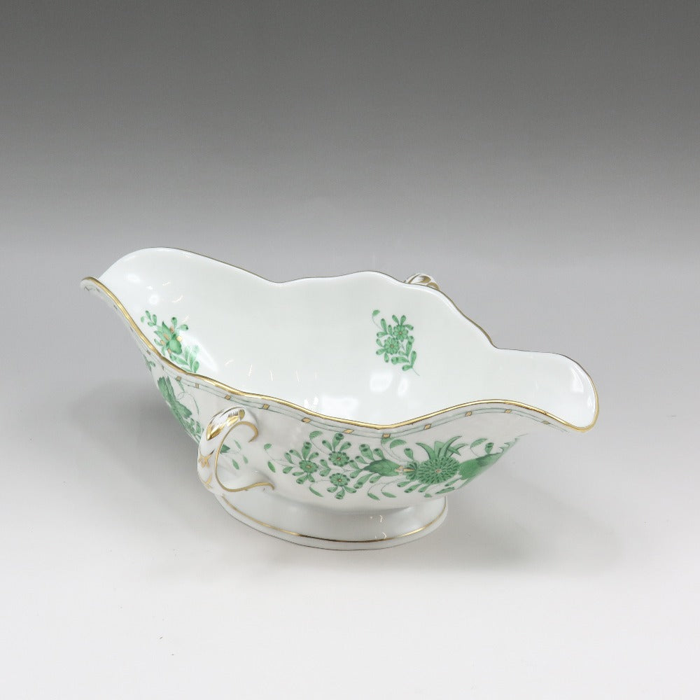 Herend India Flower Gravy Boat Porcelain