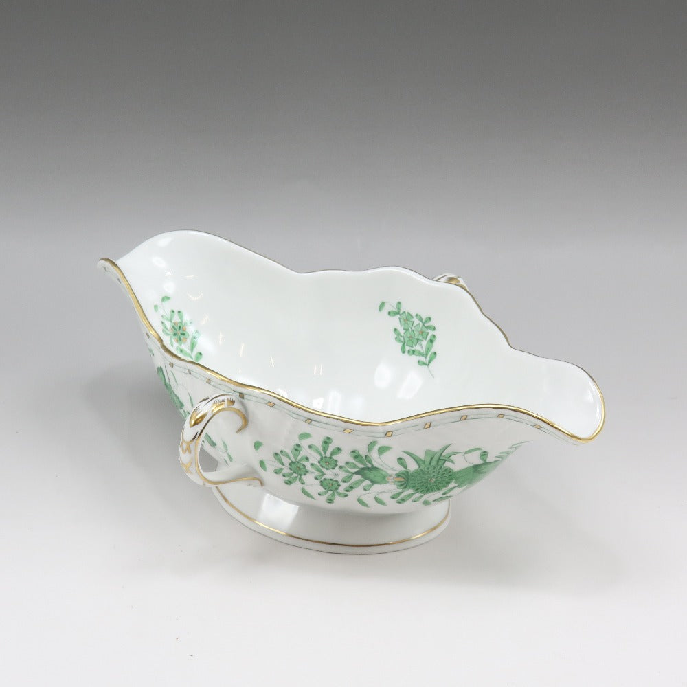 Herend India Flower Gravy Boat Porcelain