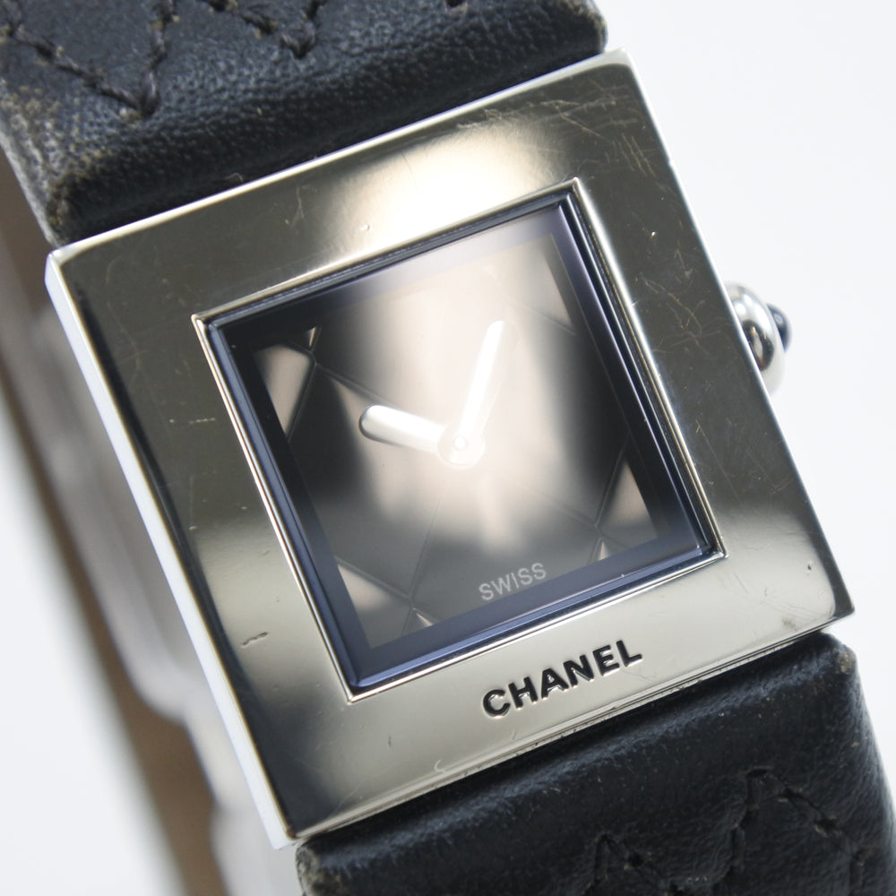 Chanel Matelasse Quartz Watch Stainless Steel/Leather