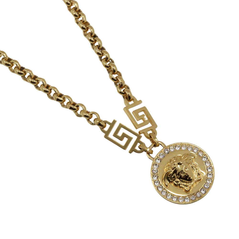 Versace Gold Plated Necklace Unisex