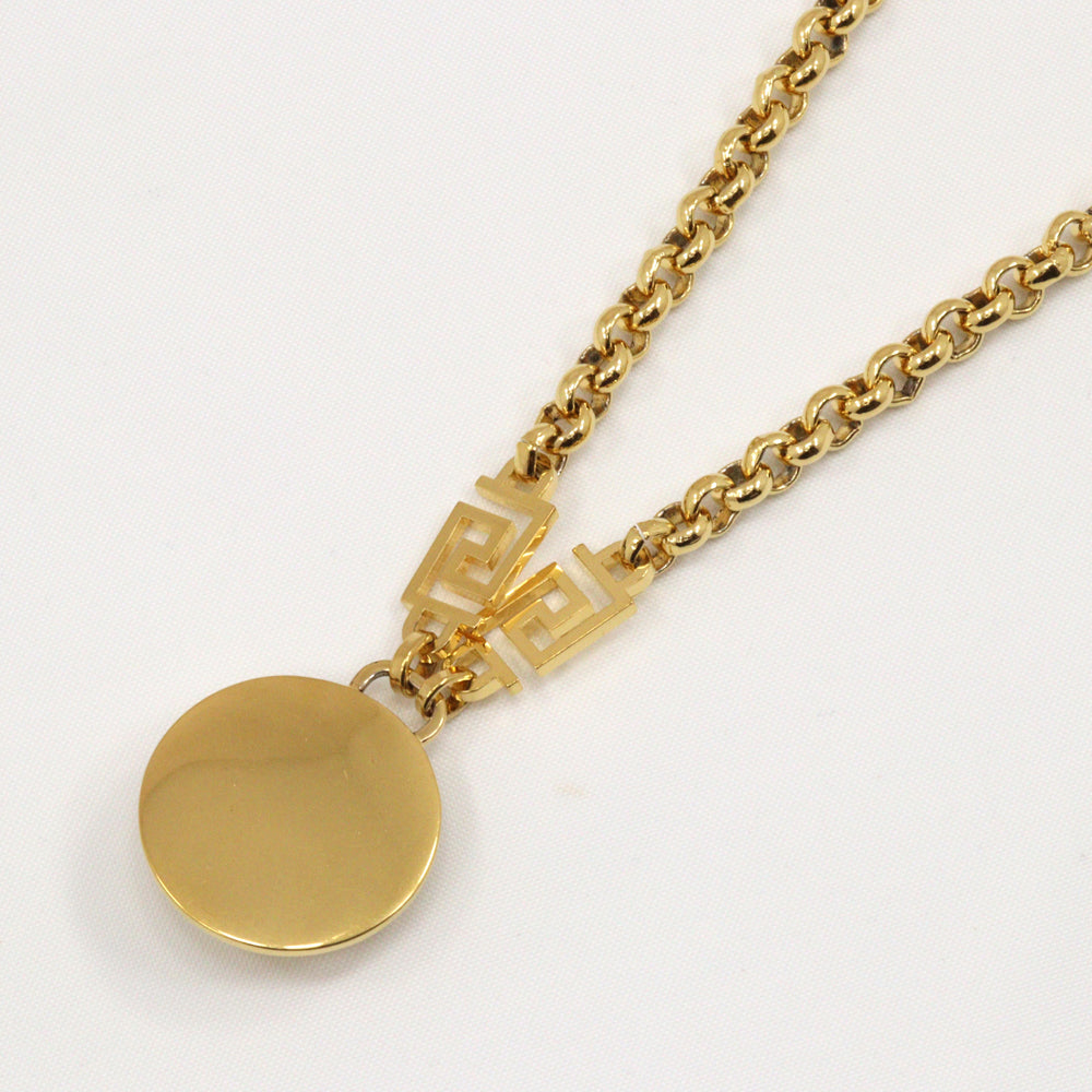 Versace Gold Plated Necklace Unisex