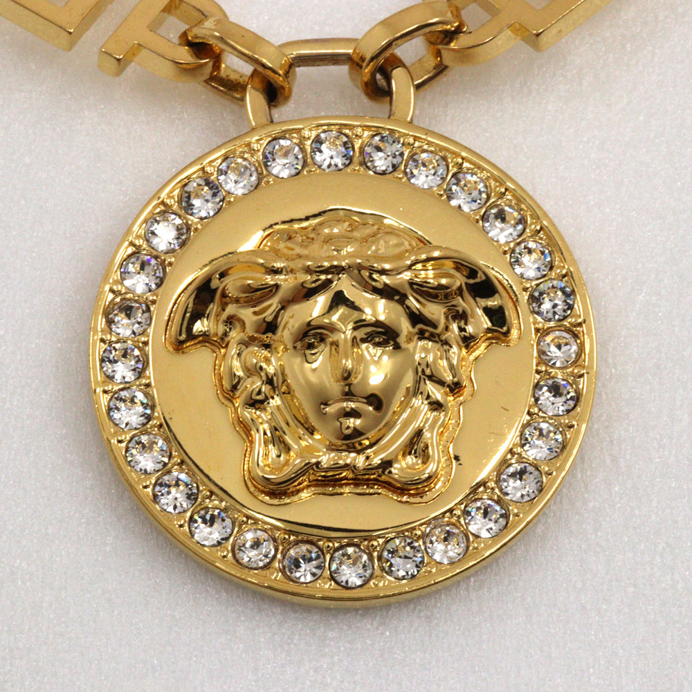 Versace Gold Plated Necklace Unisex