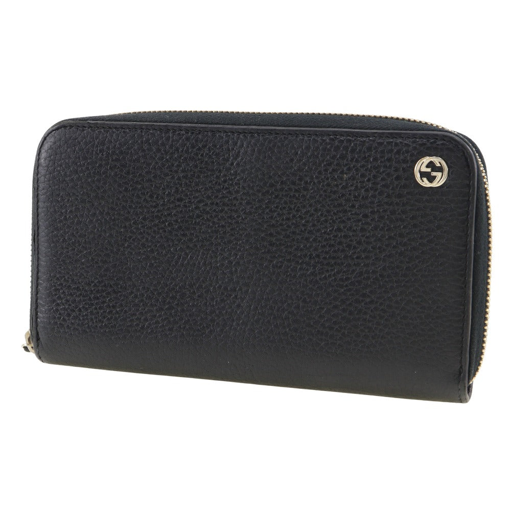 Gucci Leather Interlocking Long Wallet 509644