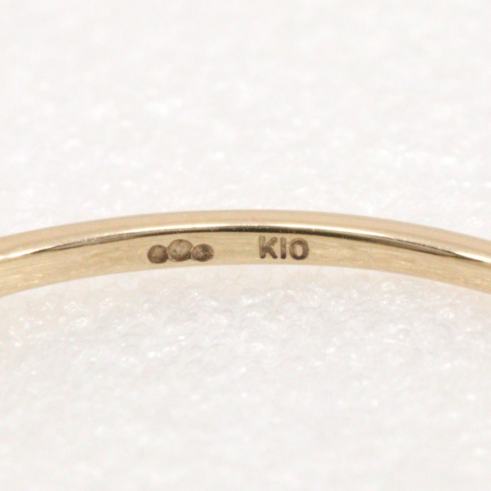 K10 Yellow Gold Diamond Ring 5P Size 11.5