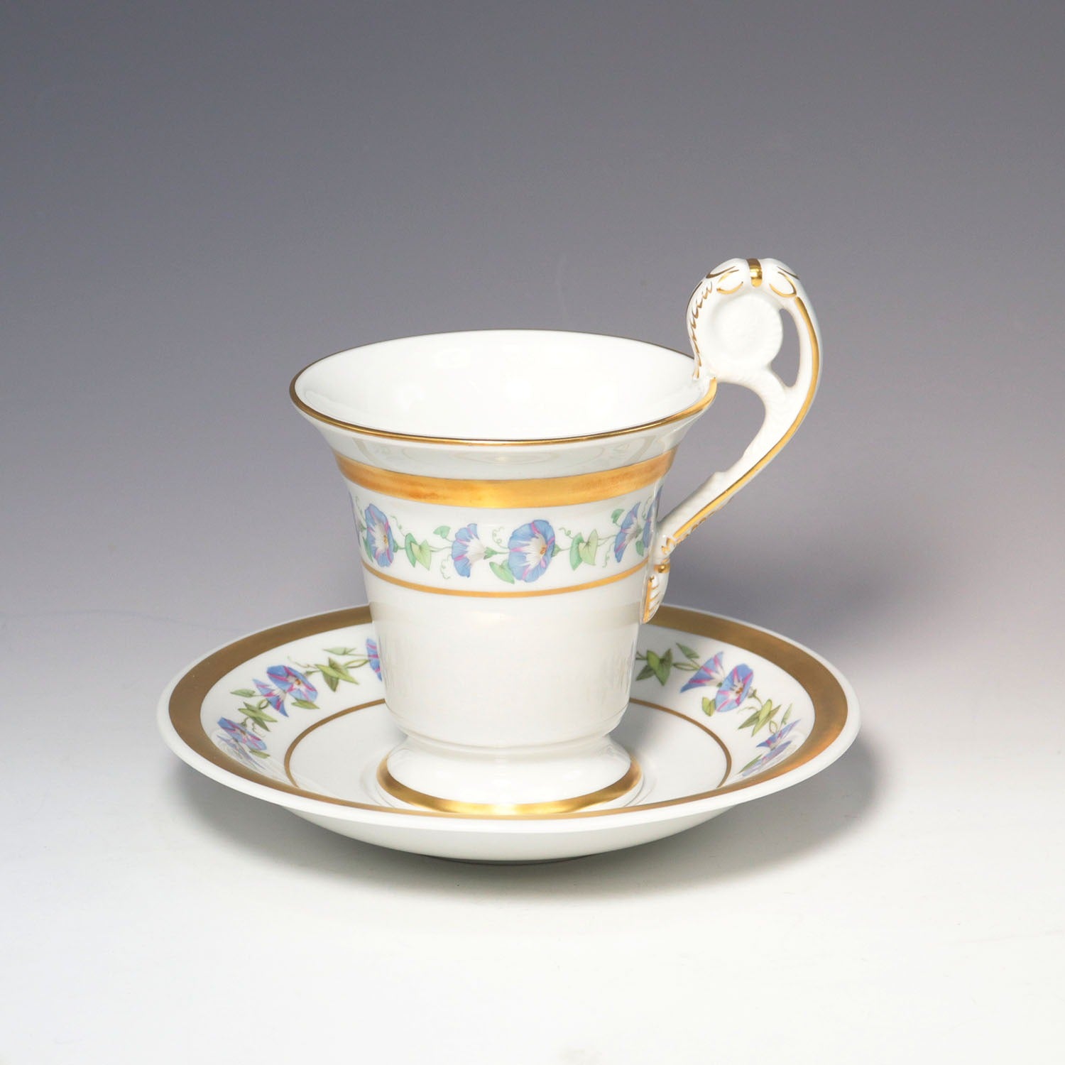 KPM Berlin High Handle Cup & Saucer Porcelain