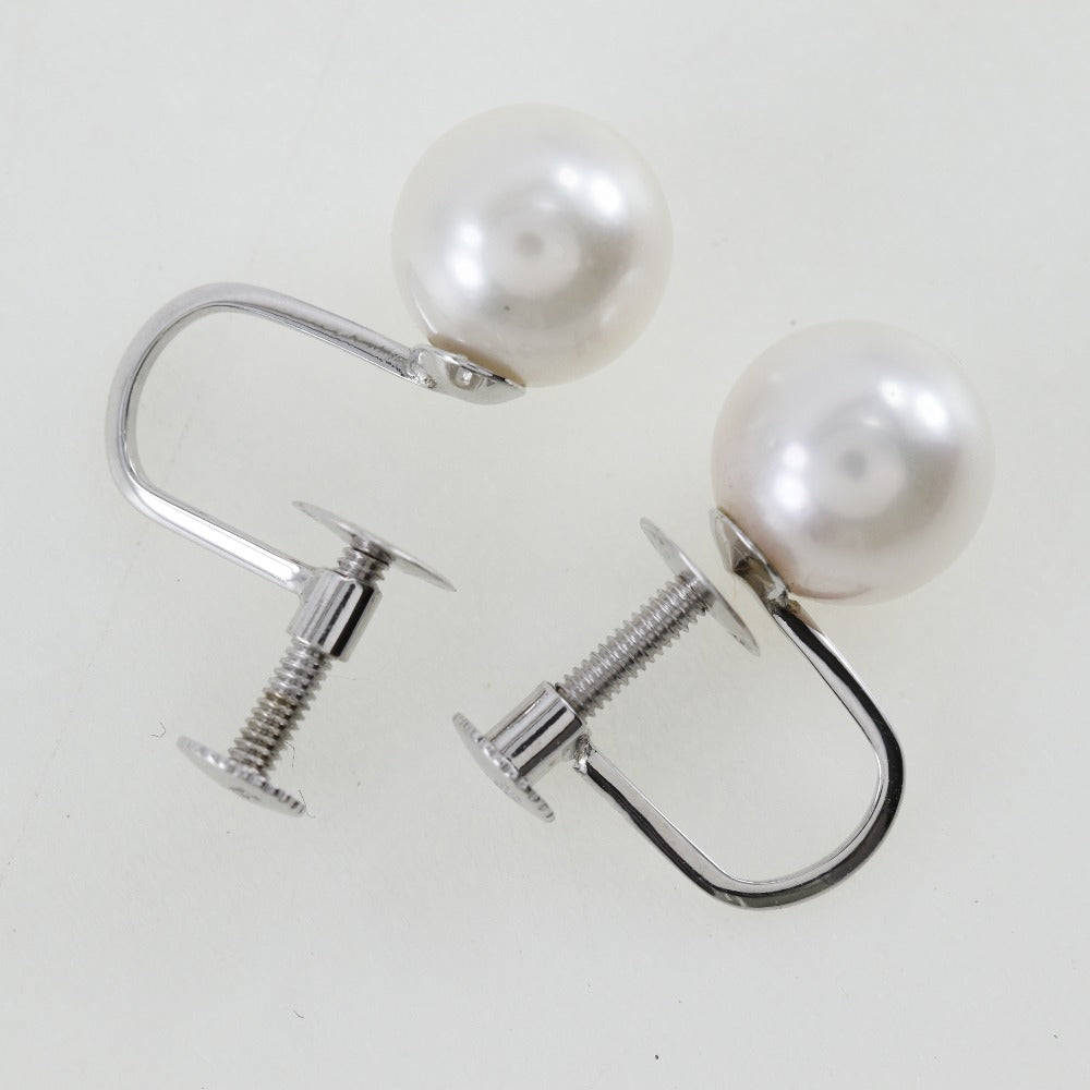 Pearl Earrings 7.3mm K14 White Gold