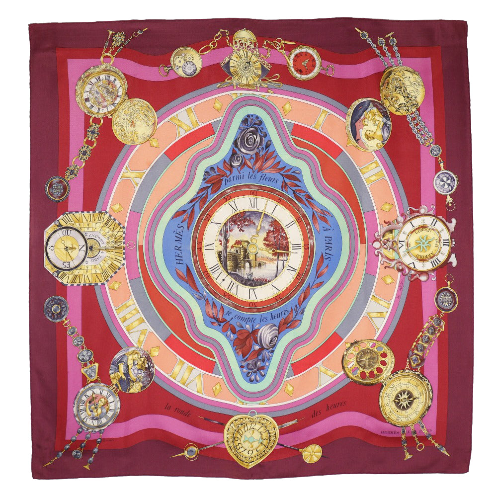 Hermes Silk Scarf Carre 90 Red