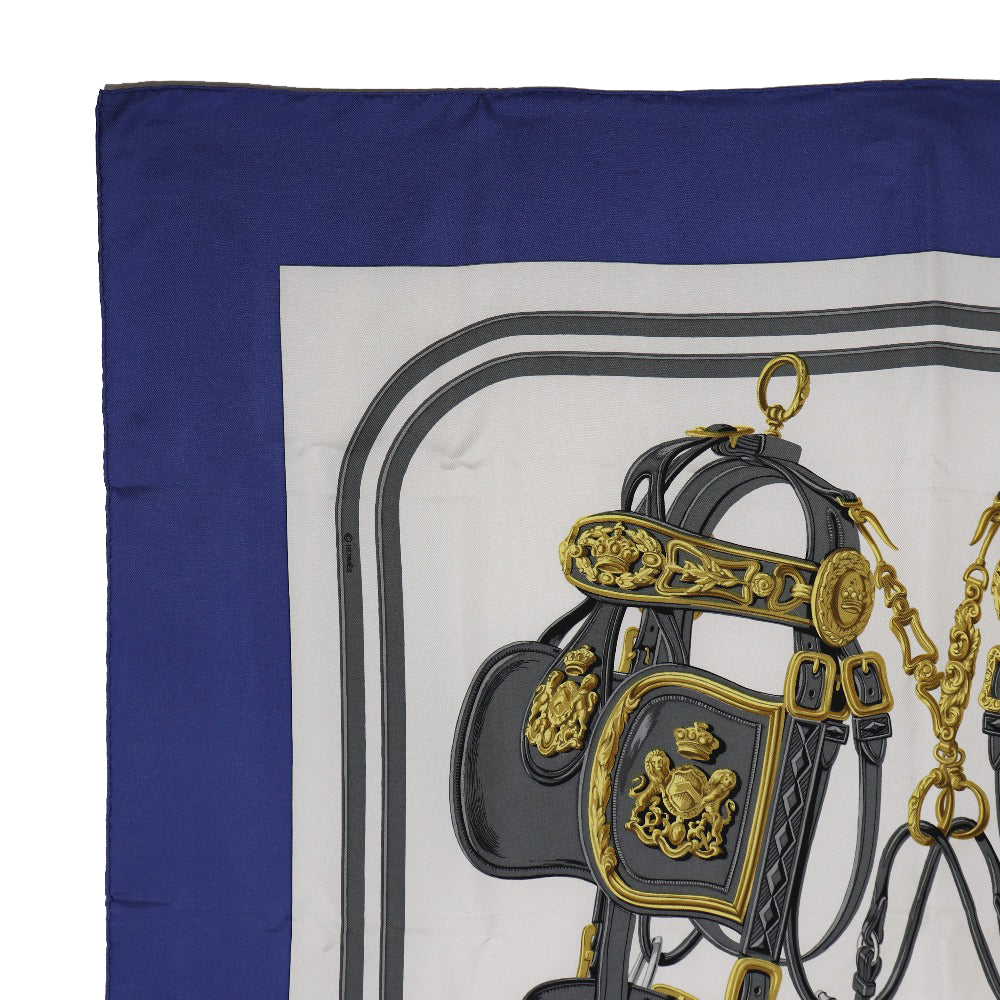 Hermes Silk Scarf Brides de Gala Blue