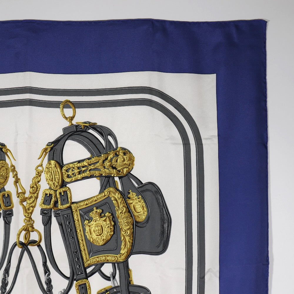 Hermes Silk Scarf Brides de Gala Blue