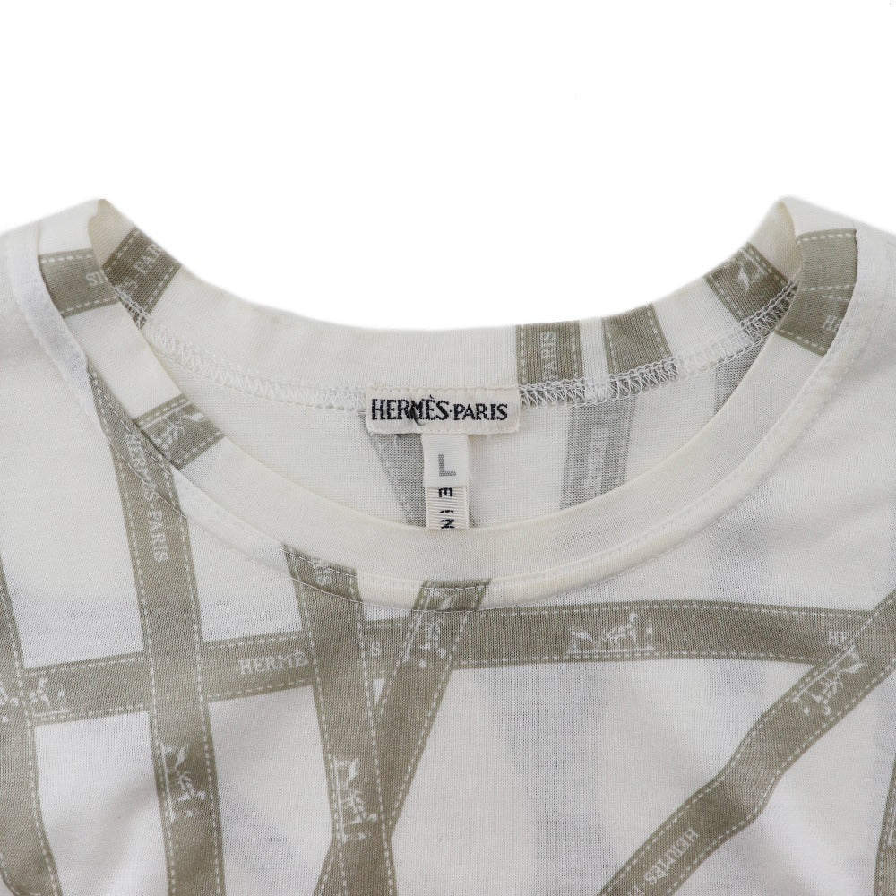 Hermes Cotton T-Shirt with Ribbon