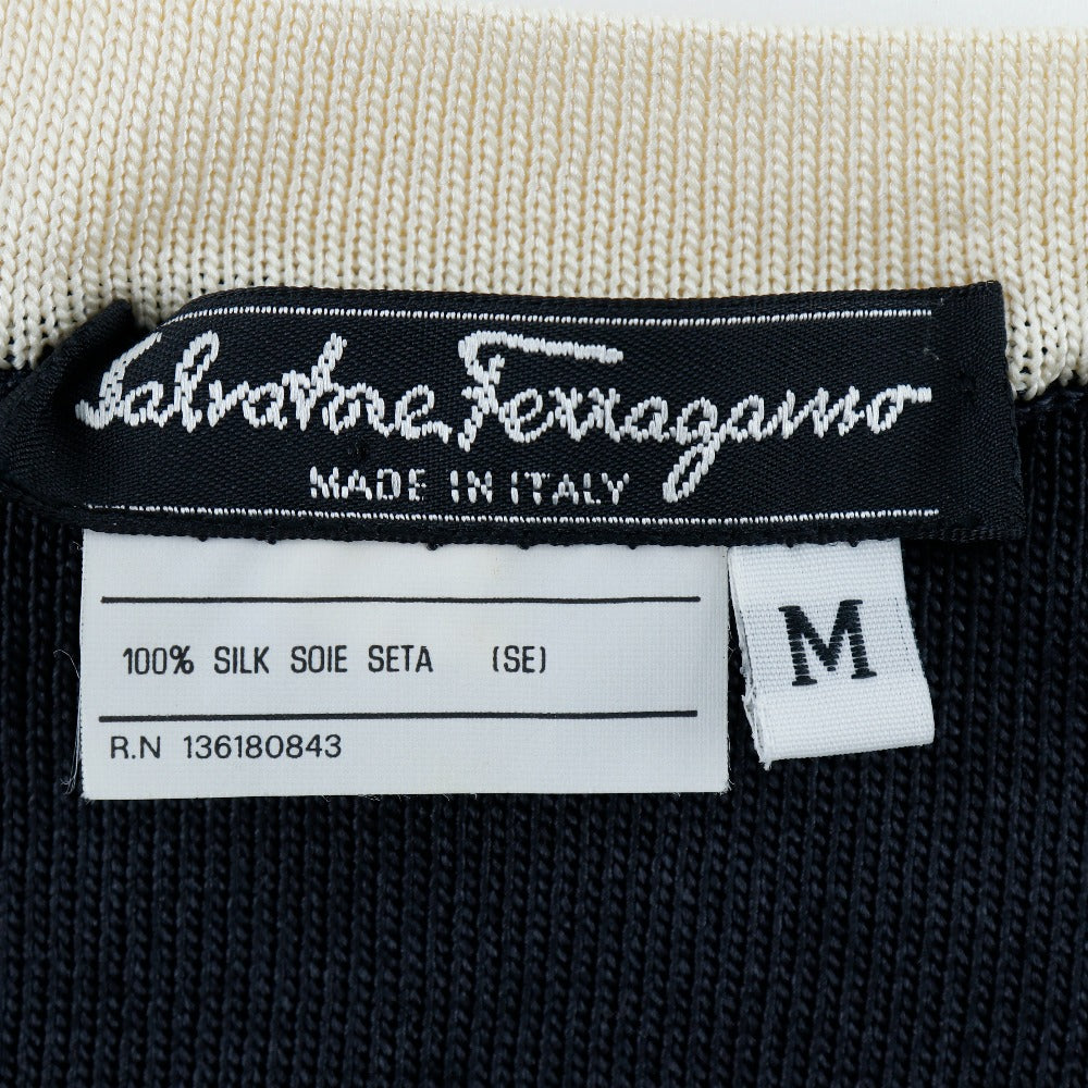 Salvatore Ferragamo Silk V-Neck Cardigan