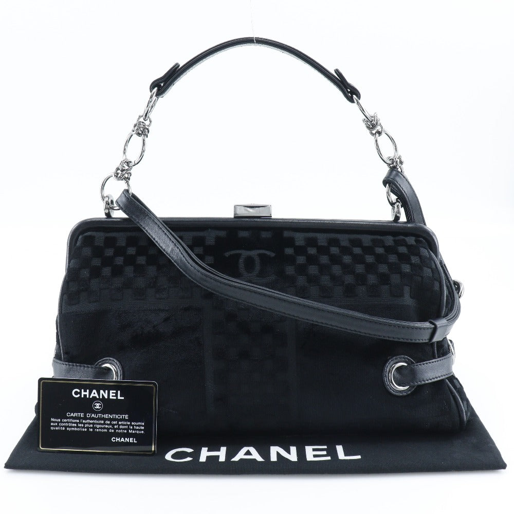 Chanel Velour Chain Shoulder Bag A33096