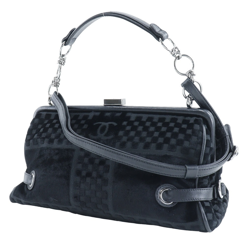 Chanel Velour Chain Shoulder Bag A33096