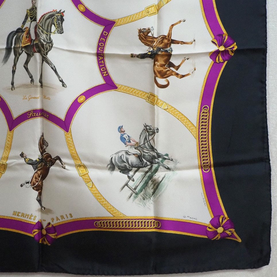 Hermes Silk Scarf Le General L'Hotte