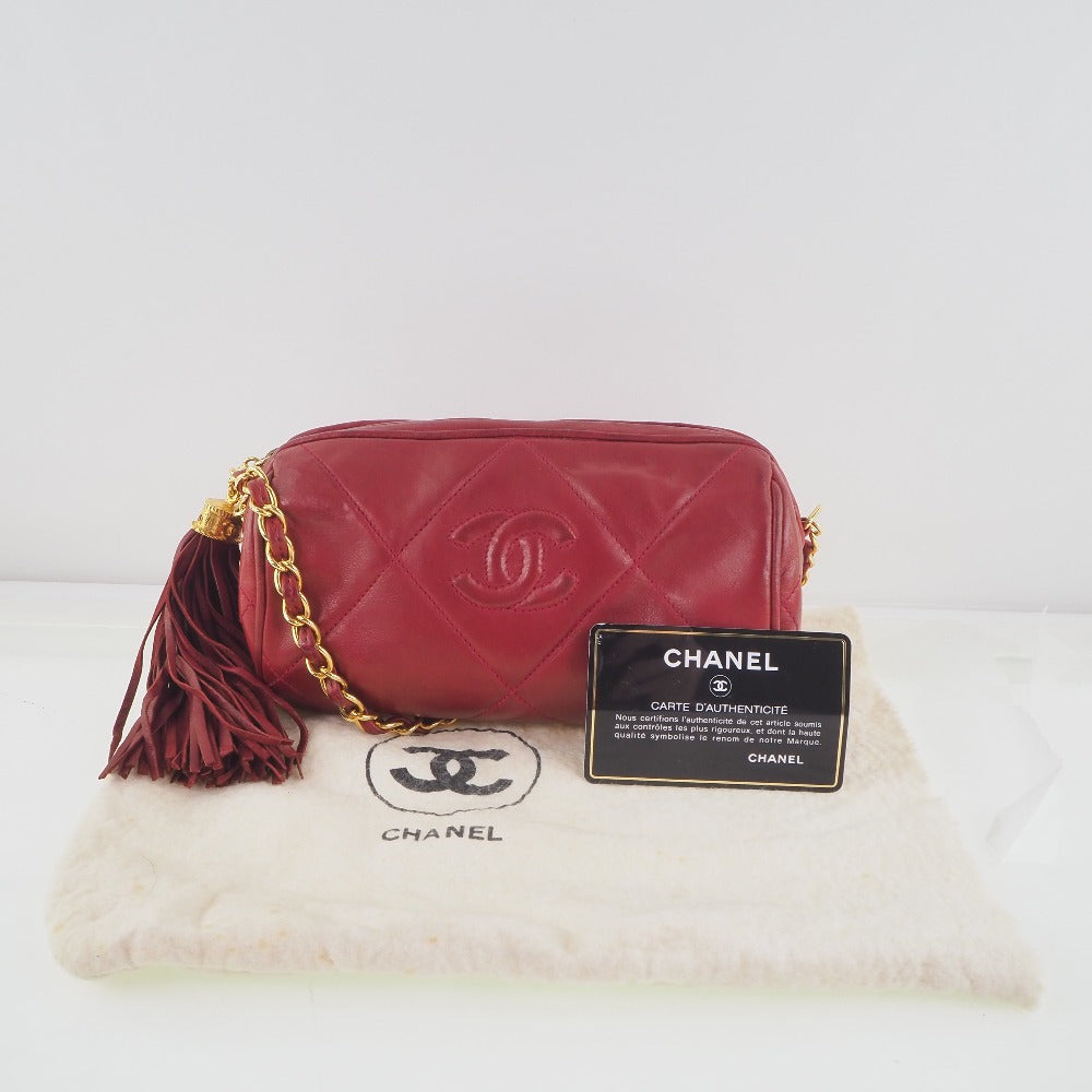 Chanel Lambskin Chain Shoulder Bag