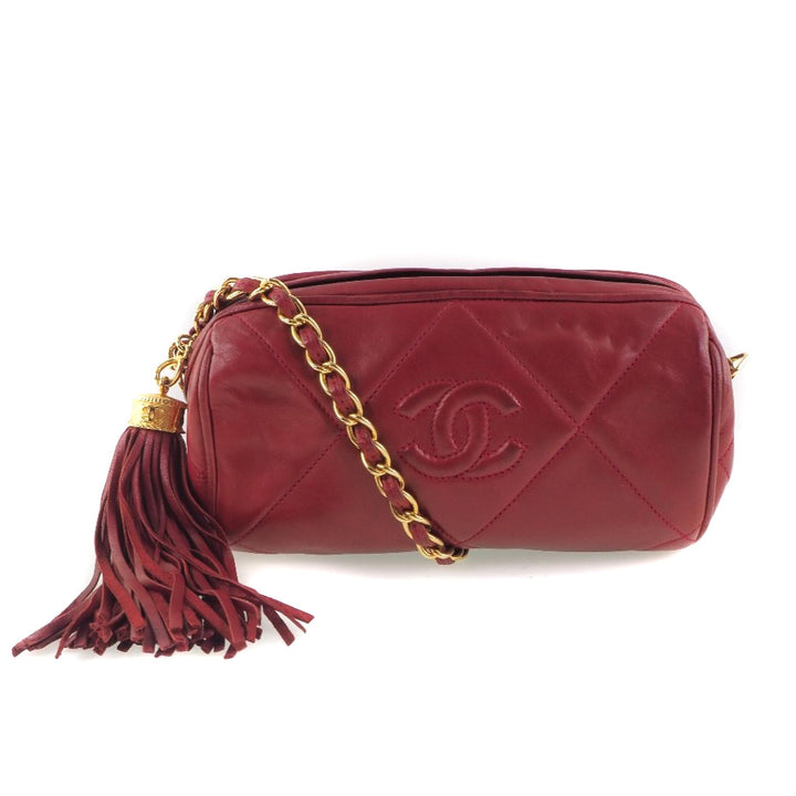 Chanel Lambskin Chain Shoulder Bag