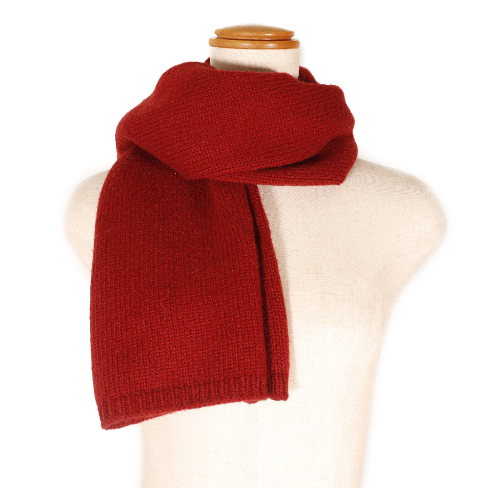 Hermes Cashmere Scarf Unisex Red