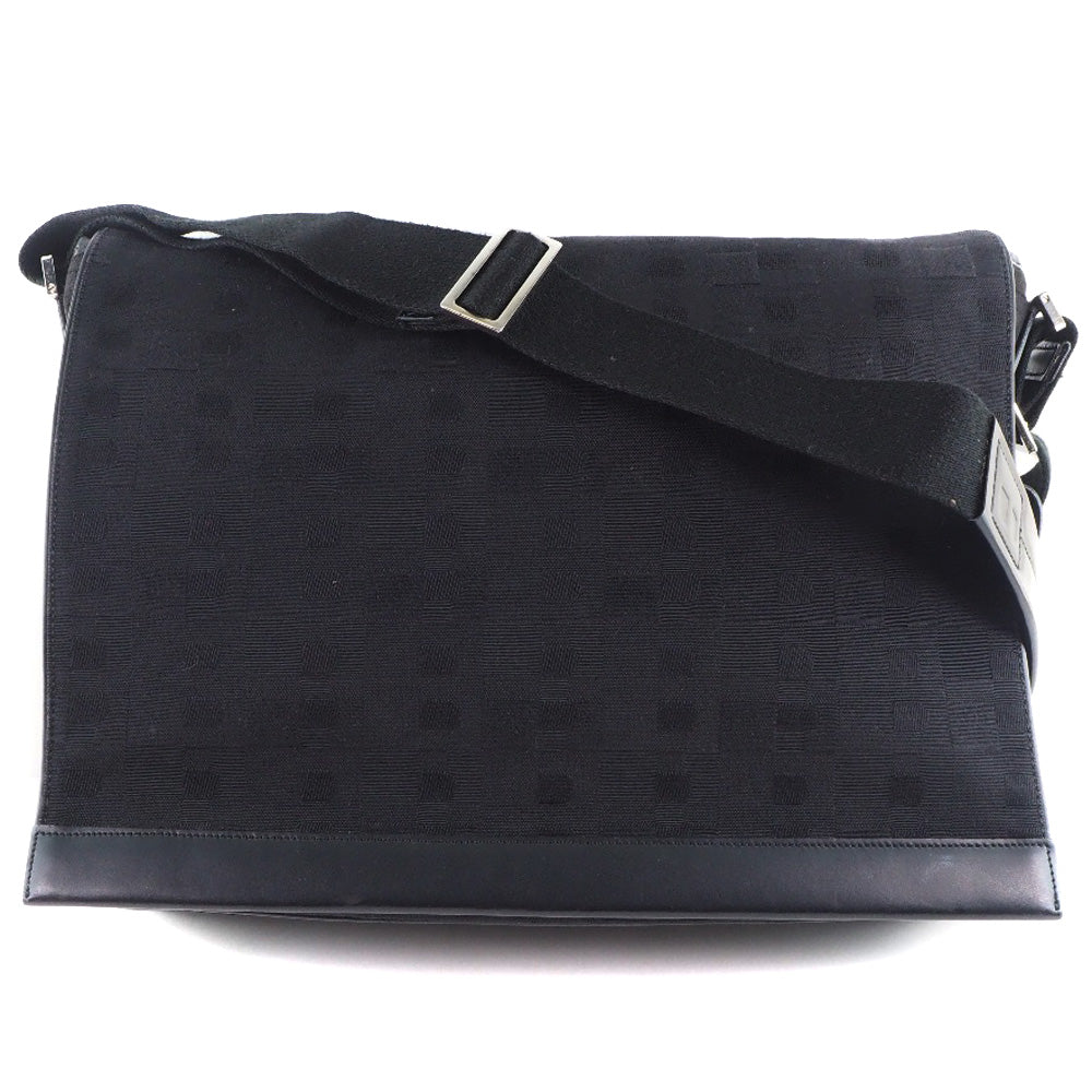 Bally Canvas Shoulder Bag Black