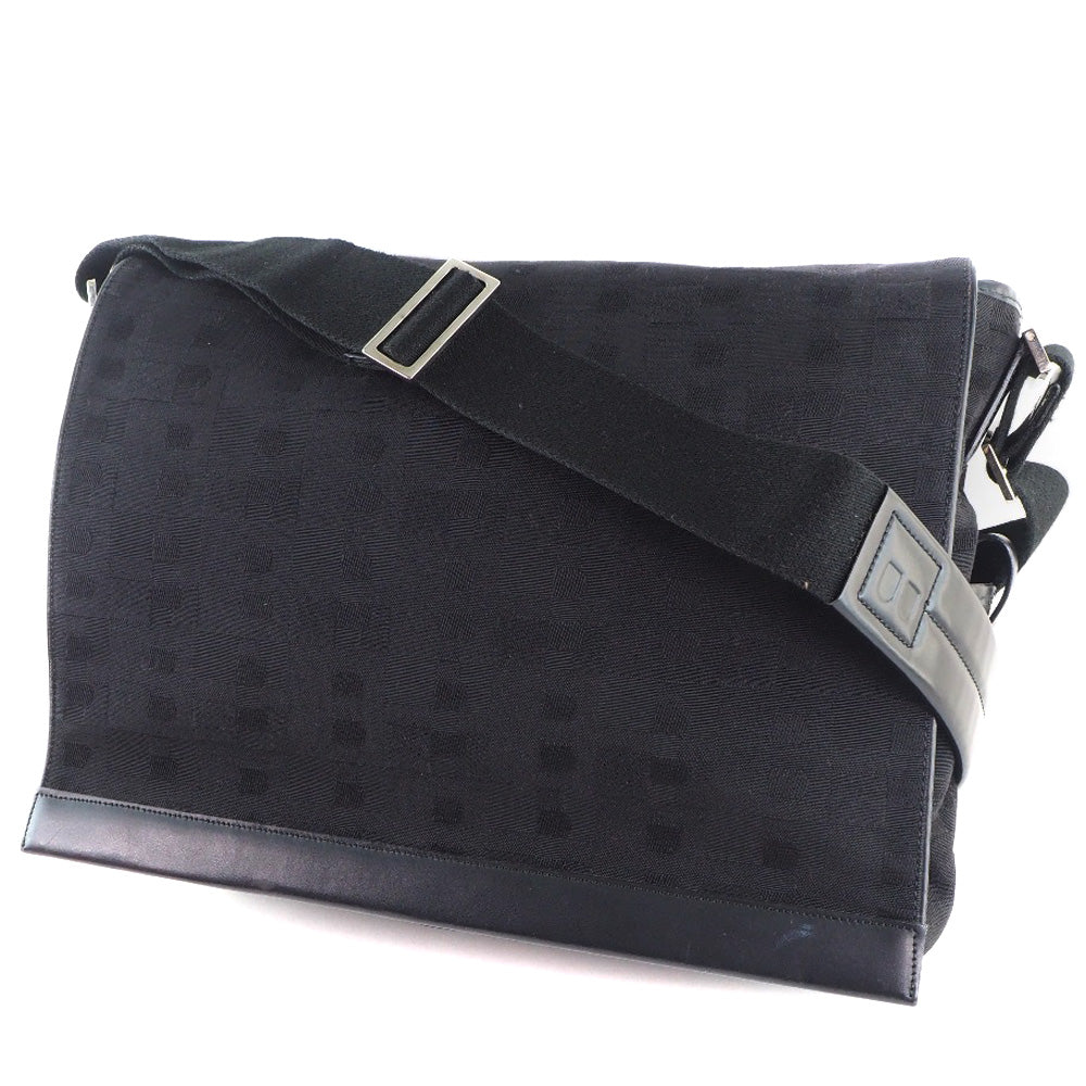 Bally Canvas Shoulder Bag Black