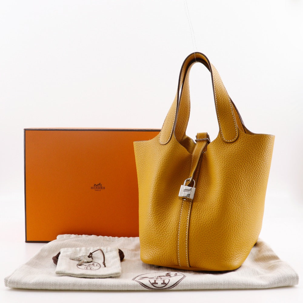 Hermes Picotin Lock 18 PM Handbag Yellow