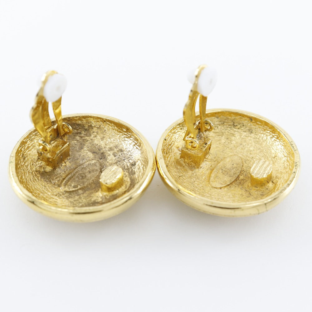 Chanel Coco Mark Gold Plated Earrings