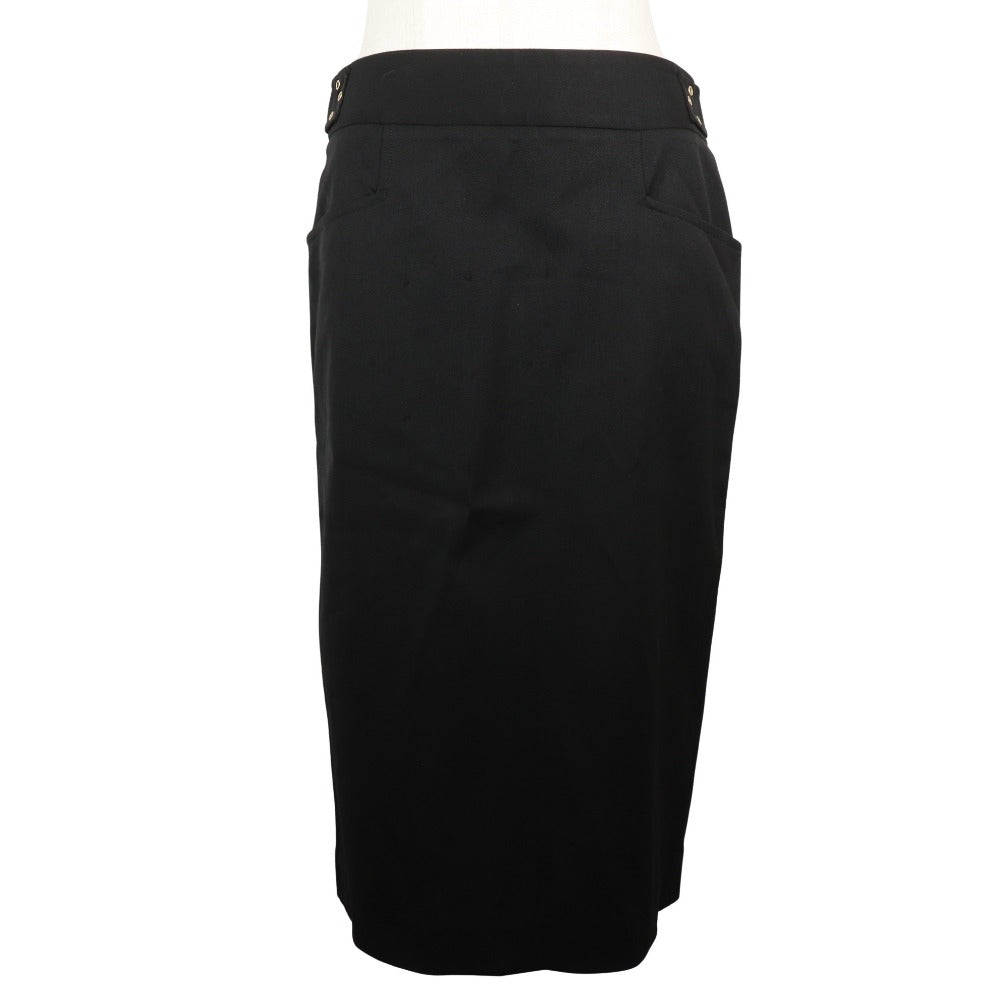 Gucci Wool Polyurethane Skirt Black