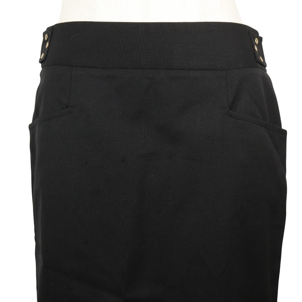 Gucci Wool Polyurethane Skirt Black