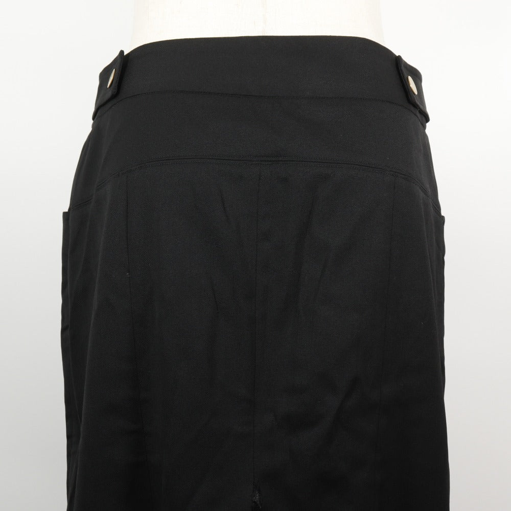 Gucci Wool Polyurethane Skirt Black