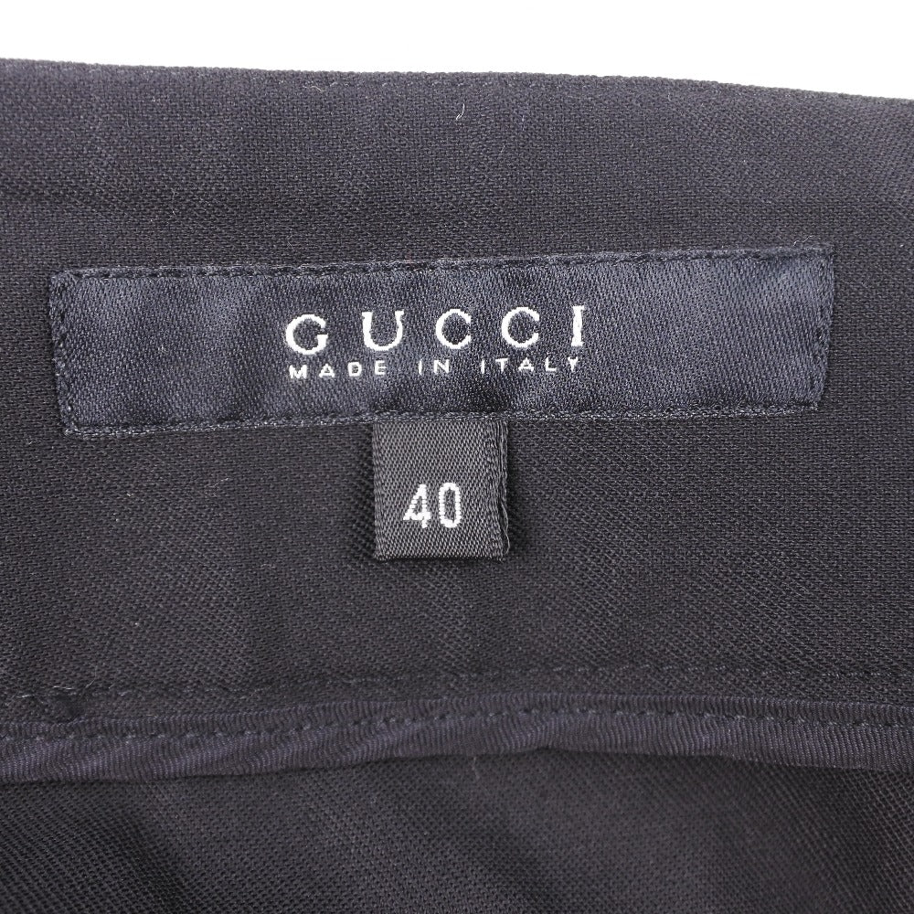 Gucci Wool Polyurethane Skirt Black