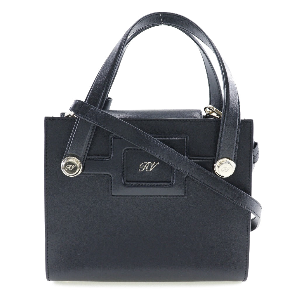 Roger Vivier Leather Handbag Black 2way