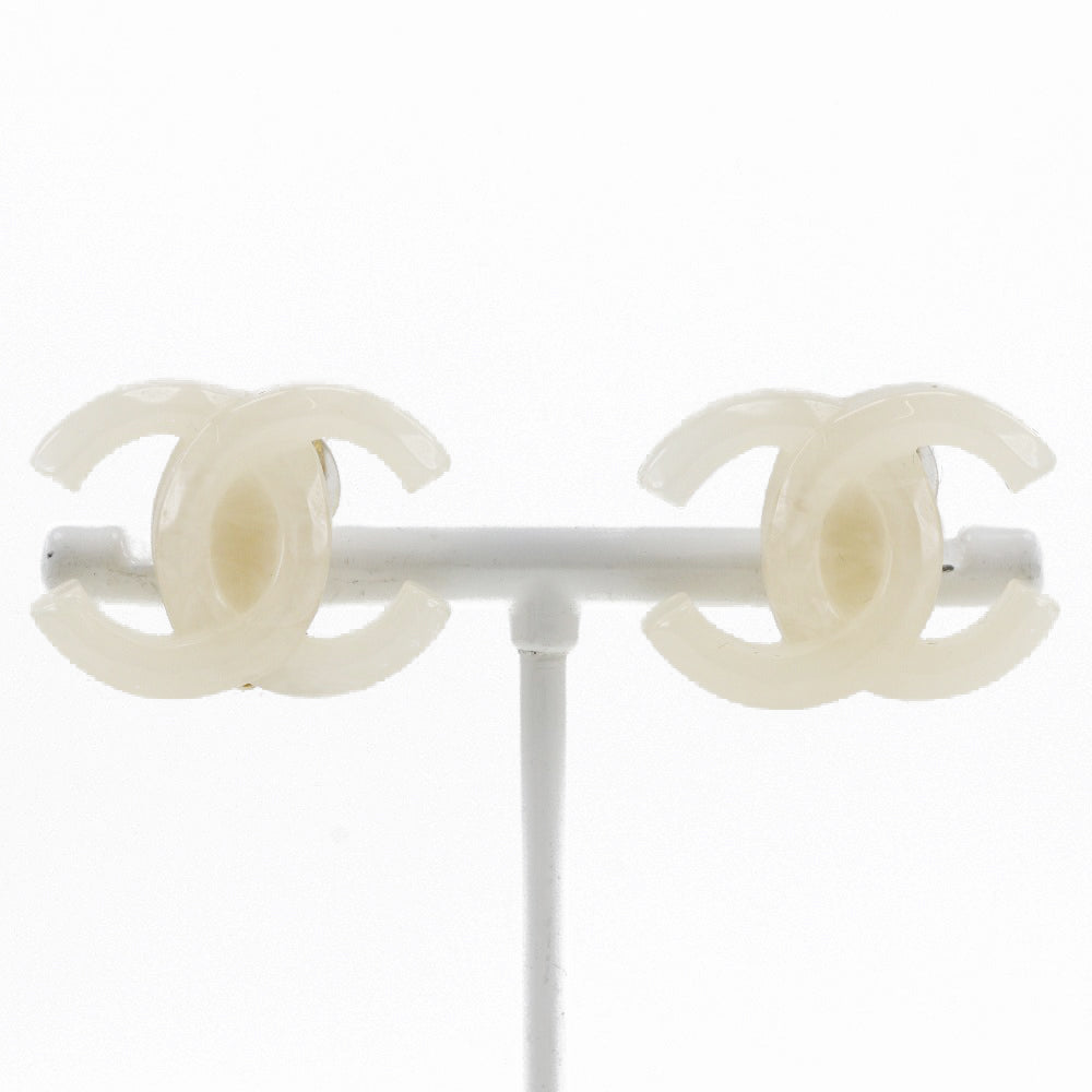 Chanel Coco Mark Earrings Plastic 02P