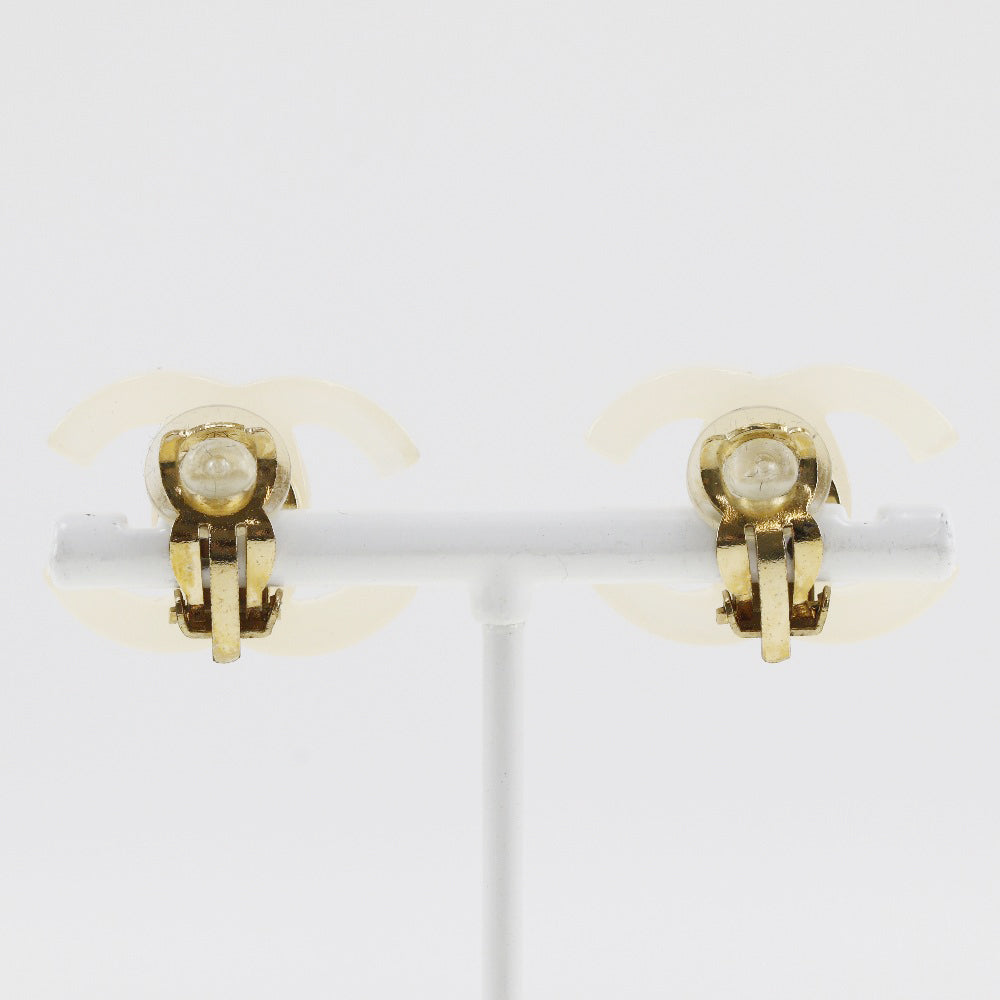 Chanel Coco Mark Earrings Plastic 02P