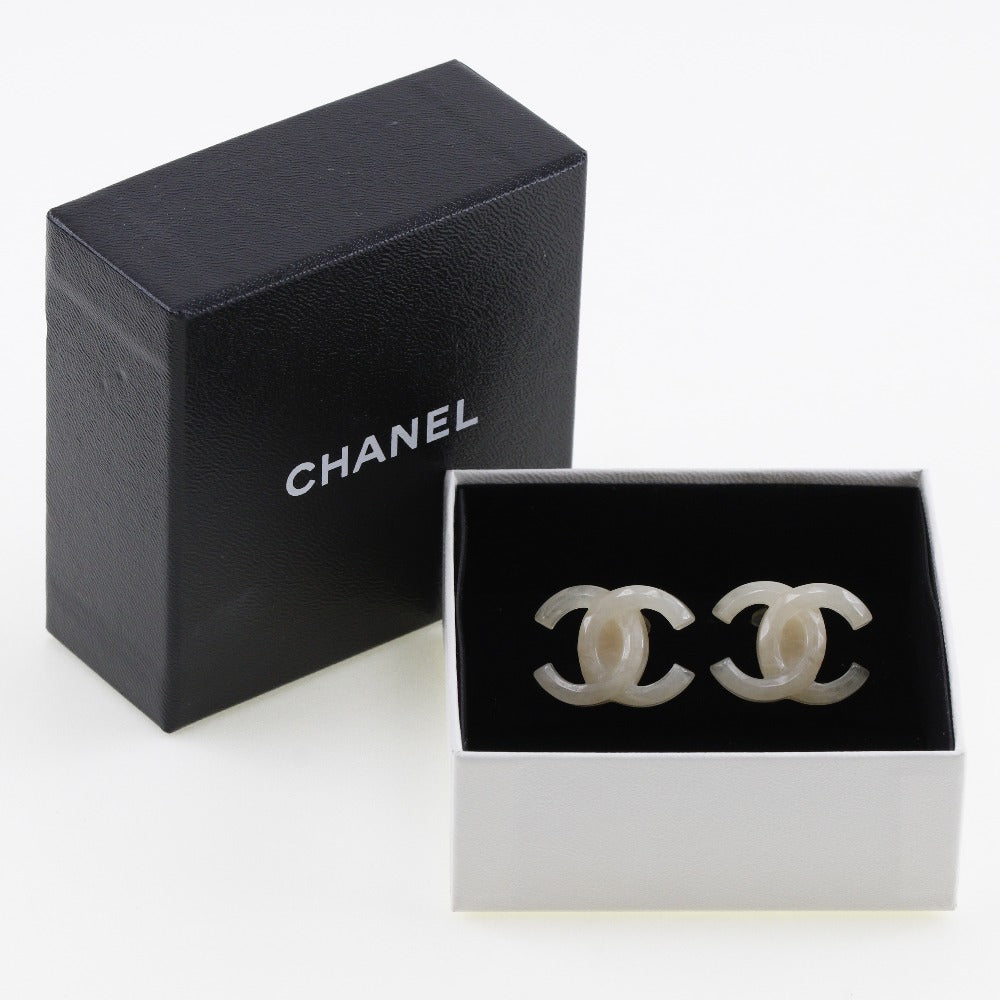 Chanel Coco Mark Earrings Plastic 02P