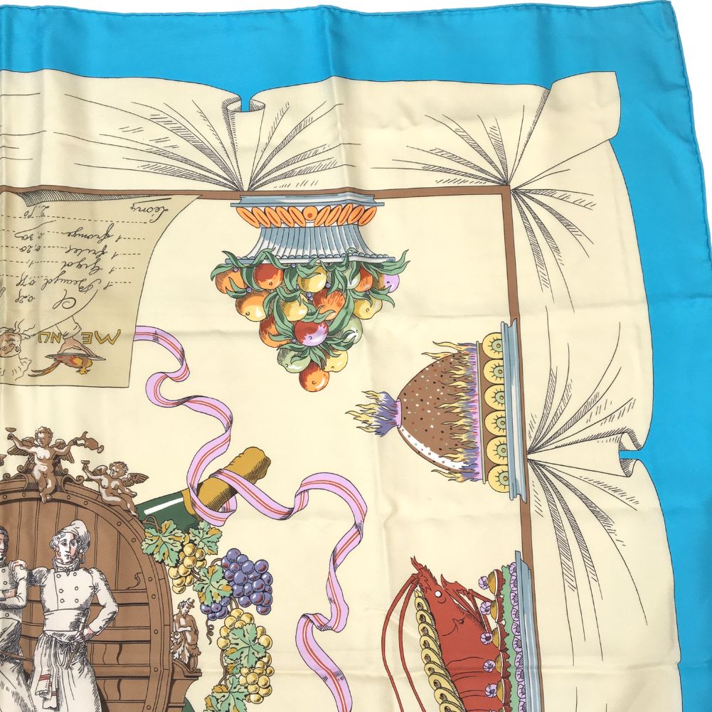 Hermes Silk Scarf A LA GLOIRE DE LA CUISINE FRANCAISE