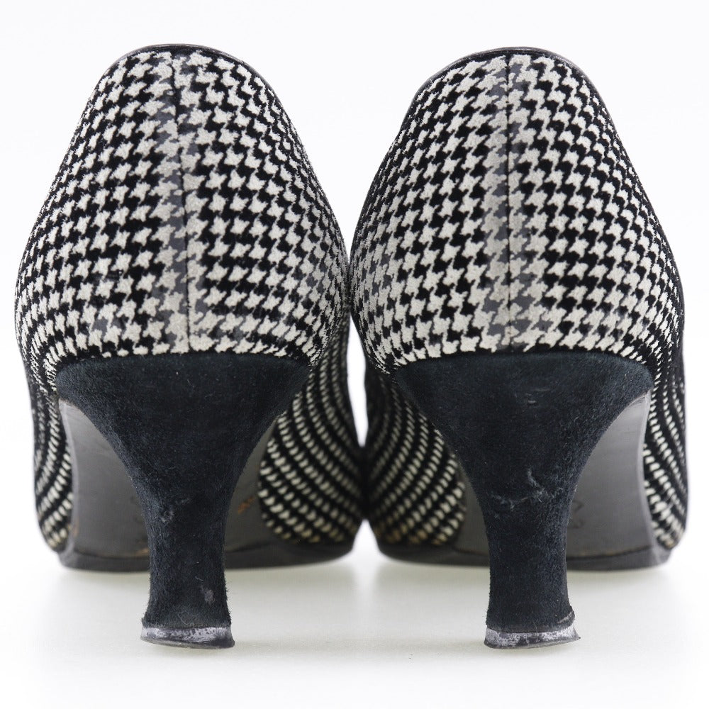 Dior Velour Bicolor Pumps Houndstooth