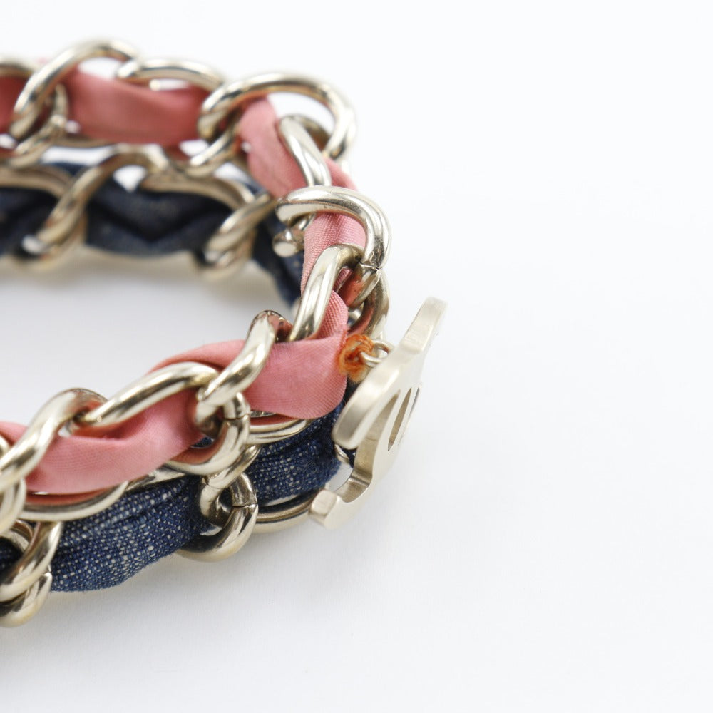 Chanel Coco Mark Bracelet Metal Denim