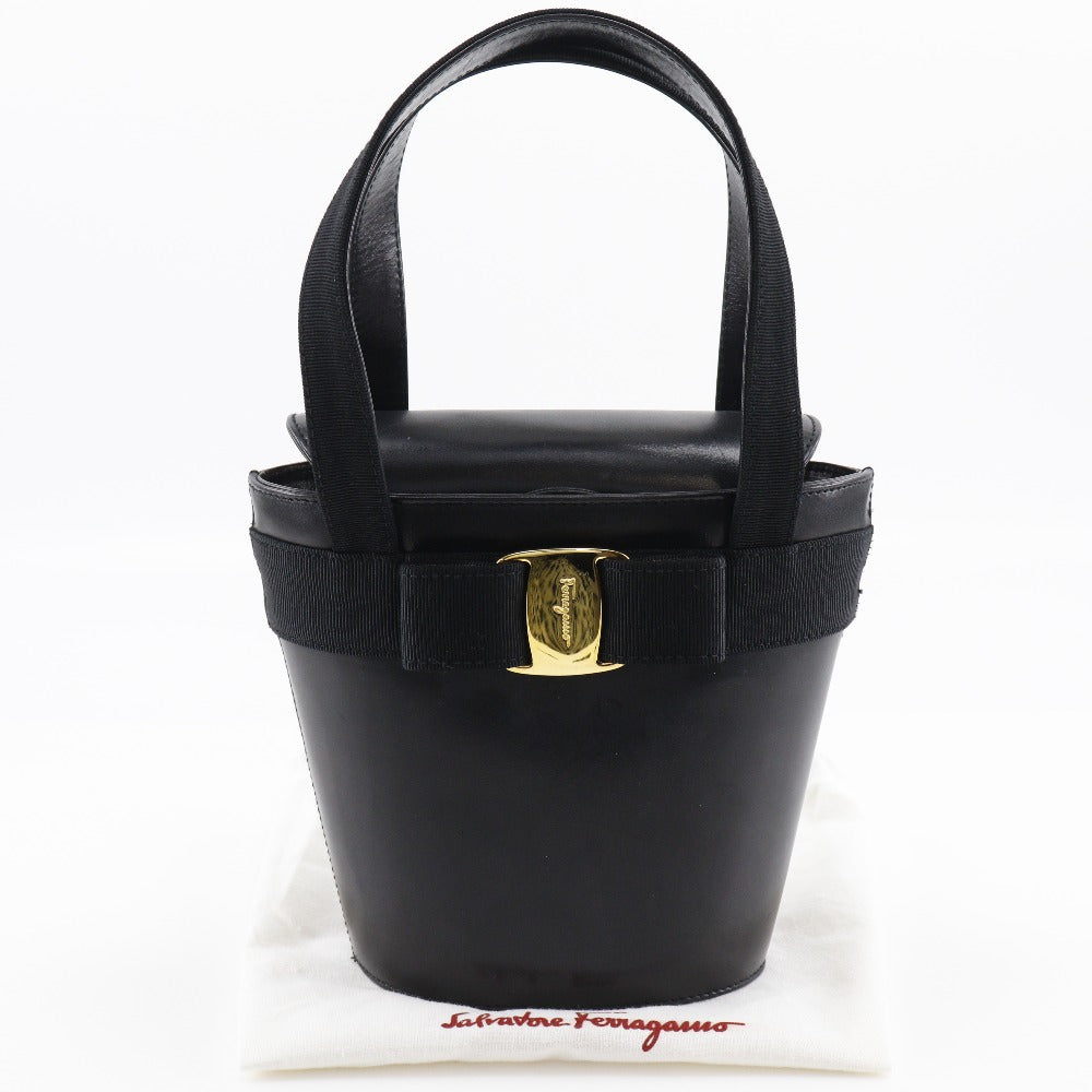 Salvatore Ferragamo Vara Ribbon Leather Handbag