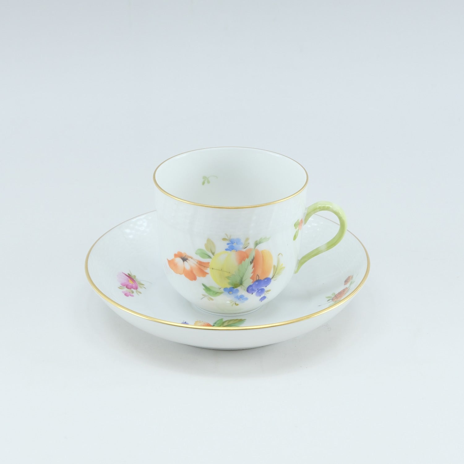 Herend Fruit Composition Cup & Saucer